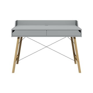 Siva pisalna miza Lotta BELLAMY, širina 120 cm