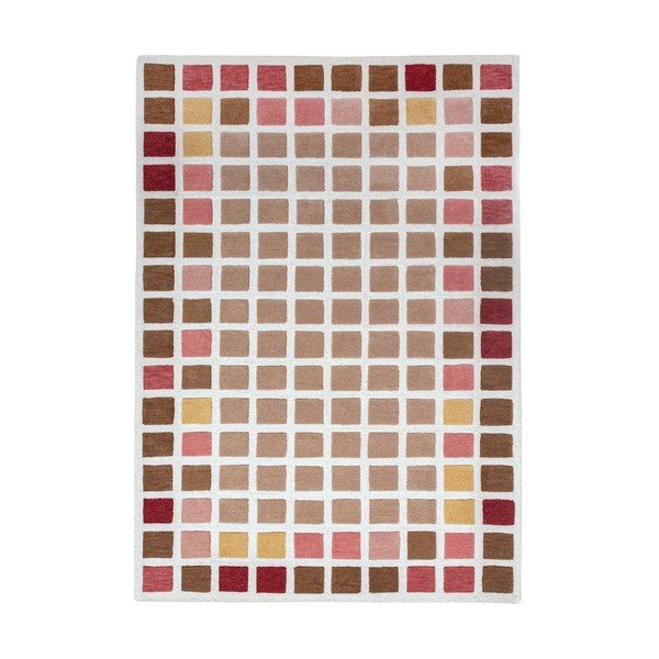 Rožnata ročno tkana volnena preproga 140x200 cm Renga Wool – Flair Rugs