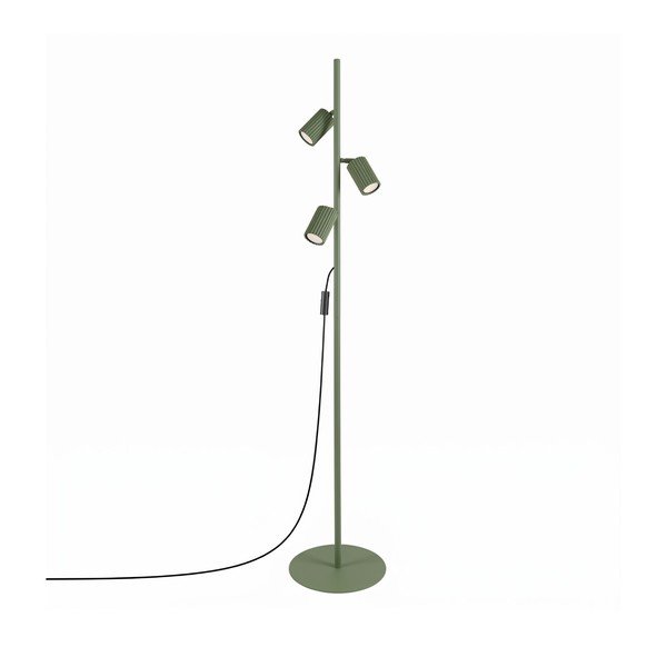Zelena aluminijasta stoječa svetilka z upogljivo konstrukcijo (višina 155 cm) Gleam – Sollux