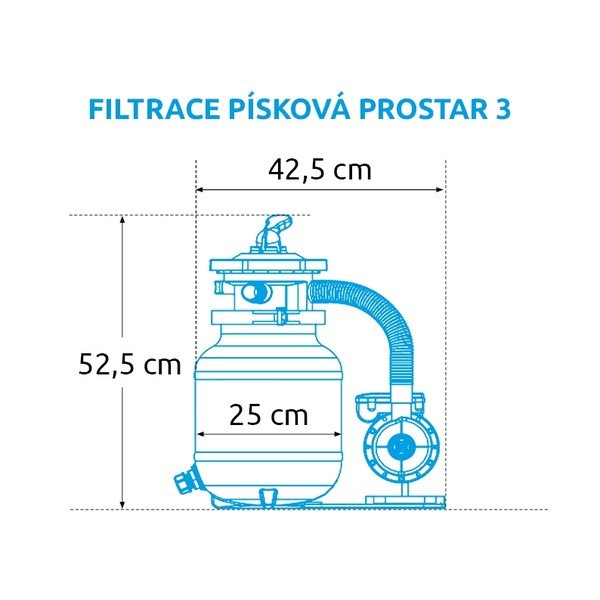 Peščena črpalka za bazen ProStar 3 - 3,8 m3/h – Marimex-image-1