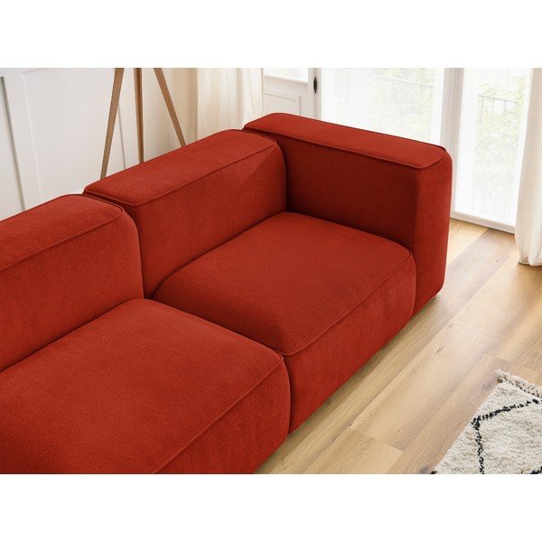 Opečnato oranžna sedežna garnitura 345 cm Zephyr – Bobochic Paris-image-1