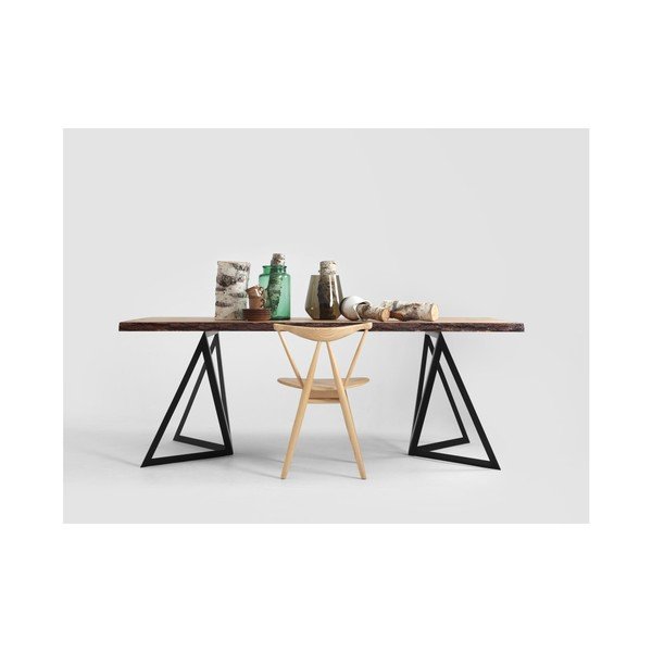 Jedilna miza z vrhom iz borovega lesa Custom Form Sherwood Dark, 240 x 100 cm-image-4