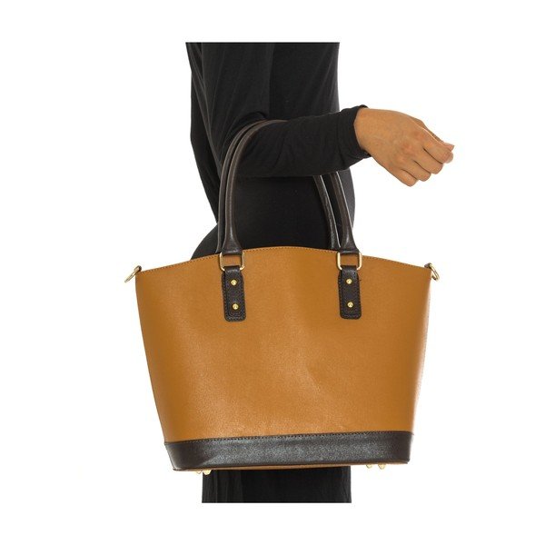 Konjakasto rjava usnjena torbica Isabella Rhea št. 464-image-2