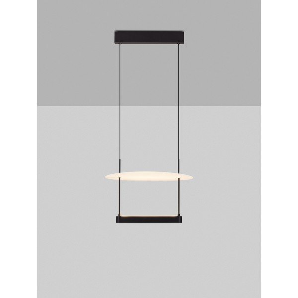Bela/mat črna aluminijasta LED zatemnitvena viseča svetilka ø 40 cm Diona – Nova Luce-image-3