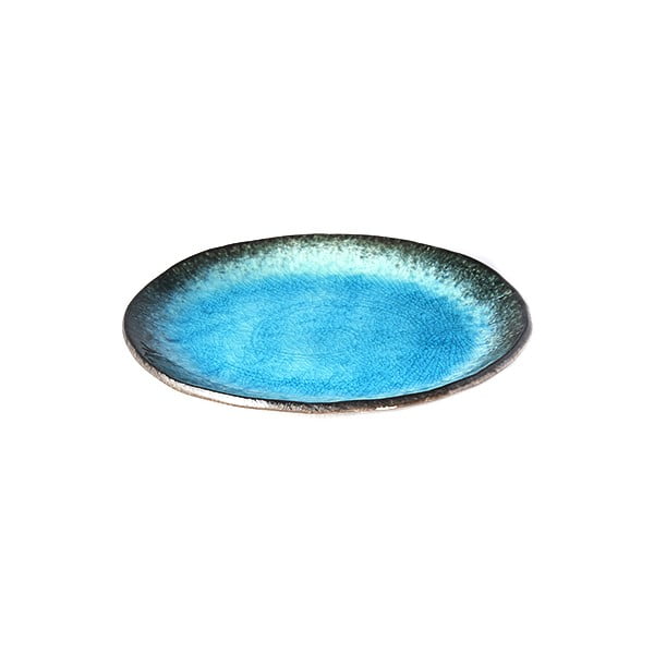 Moder keramičen krožnik MIJ Sky, ø 18 cm