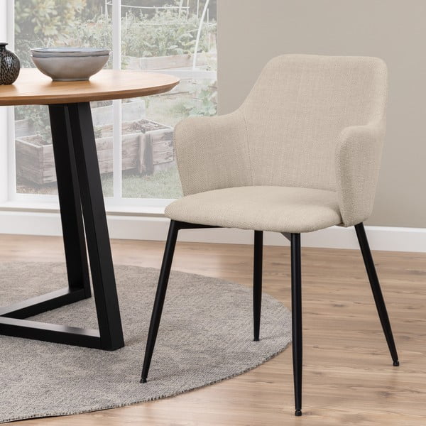 Kremno beli oblazinjeni jedilni stoli v kompletu 2 ks Ilsa – Actona-image-1