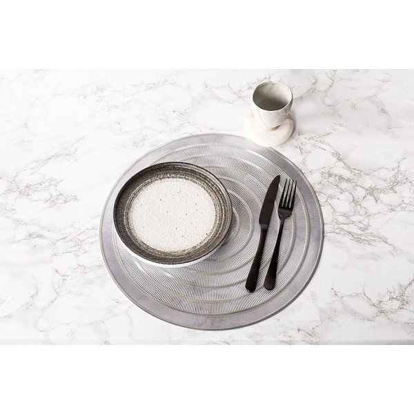 Srebren pogrinjek Tiseco Home Studio, ⌀ 39,5 cm-image-1