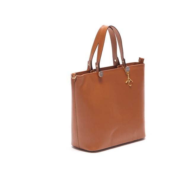 Usnjena torbica Damien 432 Cognac-image-1
