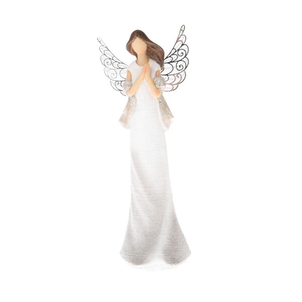 Figurica angela s kovinskimi krili Dakls, višina 19 cm