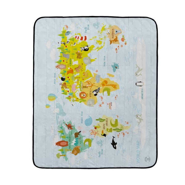 Piknik odeja Butter Kings World Map, 180 x 145 cm