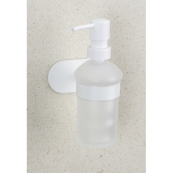 Bel steklen dozirnik za milo z namestitvijo brez vrtanja 200 ml Orea – Wenko-image-1