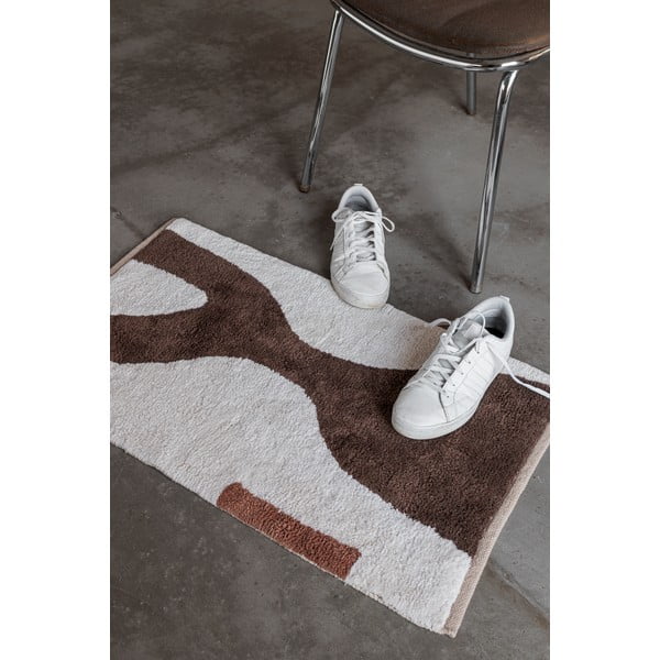 Belo-rjava pralna bombažna preproga 50x80 cm Figura – Mette Ditmer Denmark-image-2