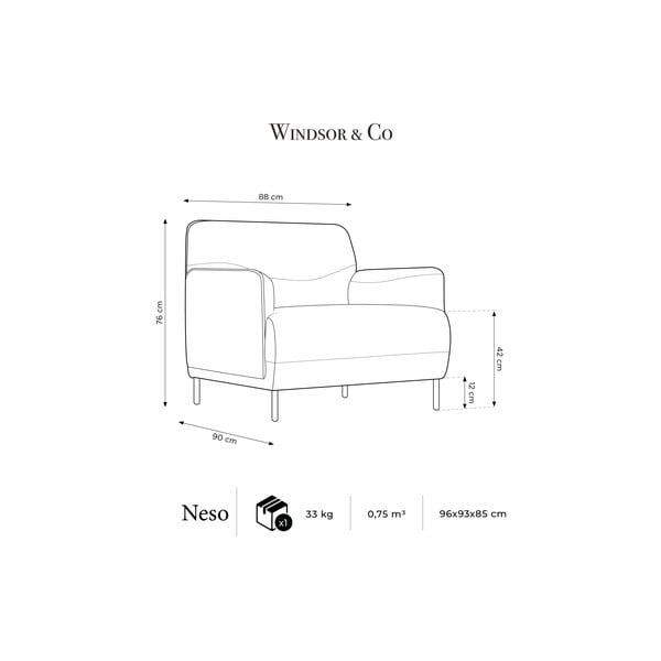 Roza fotelj Windsor & Co Sofas Neso-image-4