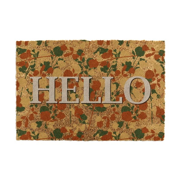Predpražnik iz kokosovih vlaken 40x60 cm Hello Floral – Artsy Doormats