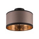 Črna/rjava stropna svetilka ø 30 cm Davos – Reality