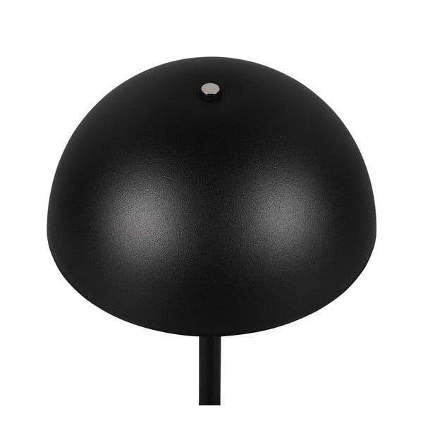 Mat črna LED namizna svetilka s kovinskim senčilom (višina 21 cm) Munoz – Trio-image-3