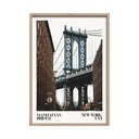 Tiskana slika z okvirjem 50x70 cm NY Bridge – Styler