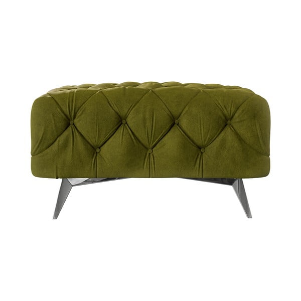 Zelen žameten tabure Chelsea – Ropez-image-2