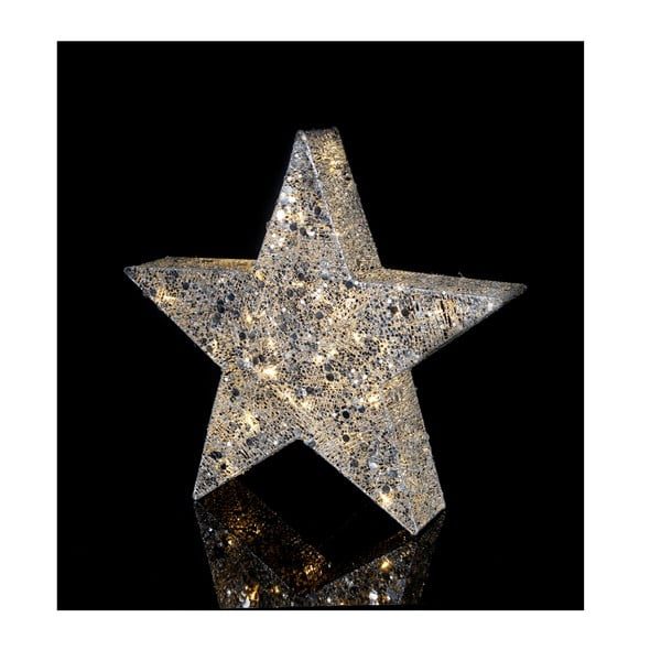 LED dekoracija Star Trading Golden Star, višina 70 cm