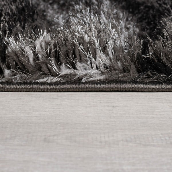 Črno-siva ročno tkana preproga iz recikliranih vlaken 160x230 cm Velvet – Flair Rugs-image-4