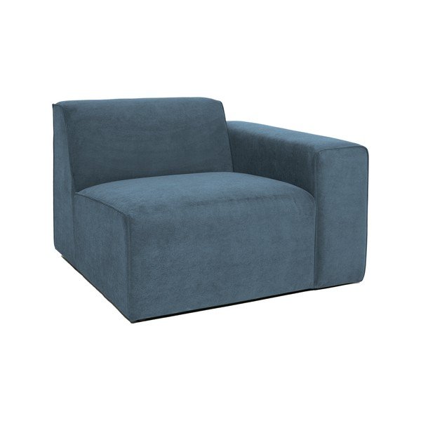 Moder modul za sedežno garnituro iz rebrastega žameta (desni kot) Sting – Scandic-image-1