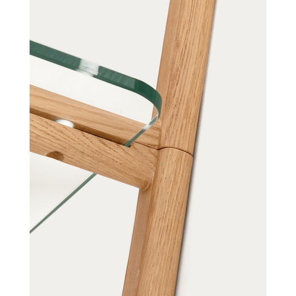 Steklen sistem modularnih polic v naravni barvi 110x28x30,5 cm Sitra – Kave Home-image-4