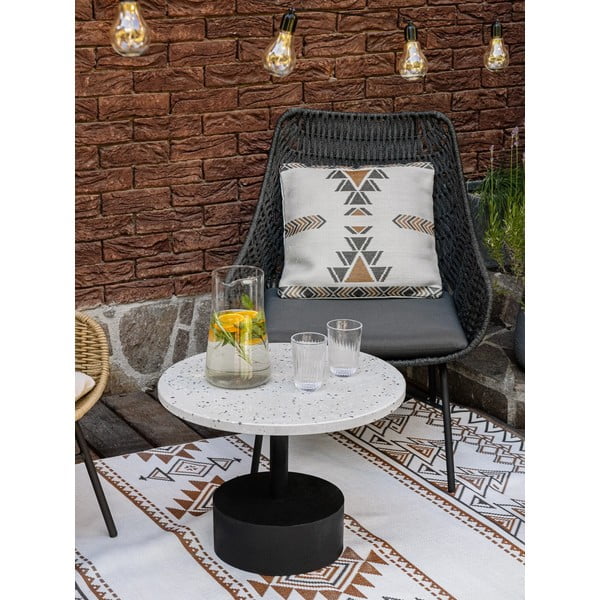 Bež-rjava obojestranska zunanja preproga iz reciklirane plastike Green Decore Afra, 90 x 150 cm-image-4