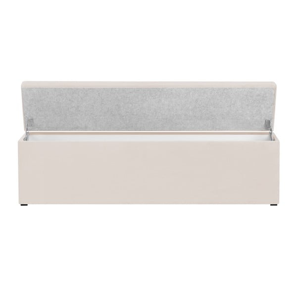 Kremasto-bela klop s shranjevanjem Cosmopolitan Design Los Angeles, širina 140 cm-image-4