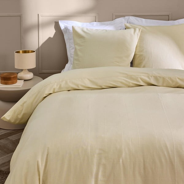 Slonokoščena podaljšana posteljnina za zakonsko posteljo 240x220 cm Linella – douceur d'intérieur-image-2