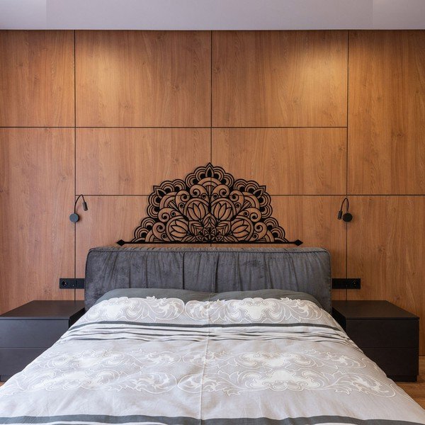 Kovinska stenska dekoracija 160x70 cm Mandala – Wallity-image-1
