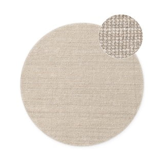 Kremno bela okrogla preproga iz jute ø 200 cm Bouclé Jaipur – Hanse Home