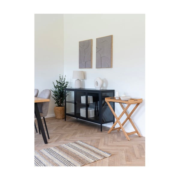 Kremno bela namizna svetilka s tekstilnim senčilom (višina 47 cm) Croft – House Nordic-image-3