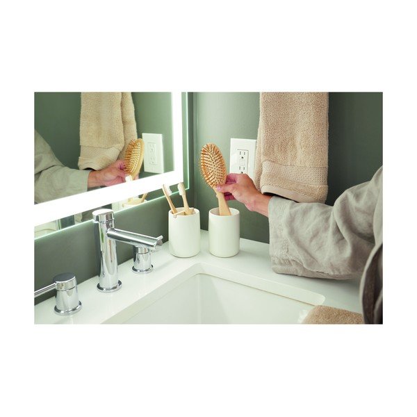 Bel keramični lonček za zobne ščetke iDesign Vanity-image-2