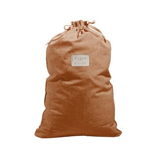 Vreča za perilo z deležem lana Really Nice Things Bag Terracota, višina 75 cm