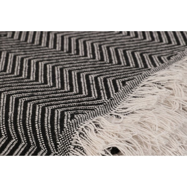 Črno/bež pregrinjalo 170x210 cm Etnik – Mijolnir-image-2
