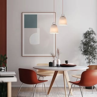Bela viseča svetilka s keramičnim senčilom Sewilla – Candellux Lighting