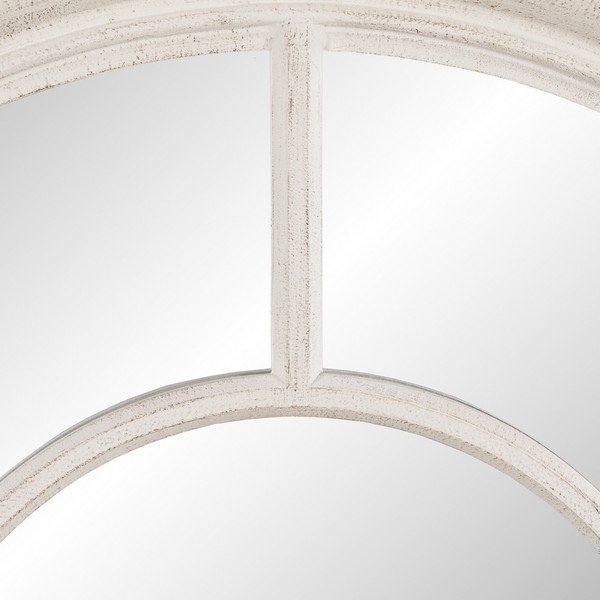 Stensko ogledalo z lesenim okvirjem ø 79 cm Paula – Ixia-image-1