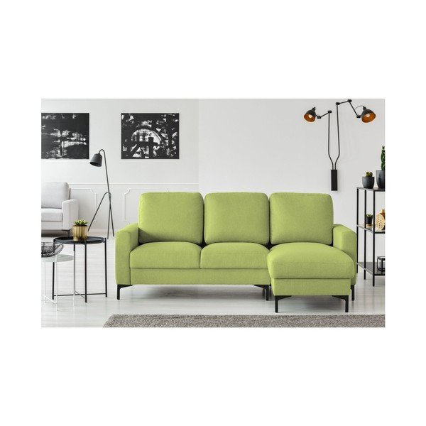 Olivno zelena kotna zofa Cosmopolitan design Atlanta, desni kot-image-4