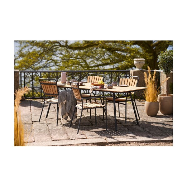 Modra odeja iz recikliranega bombaža 130x180 cm Izmir – House Nordic-image-2