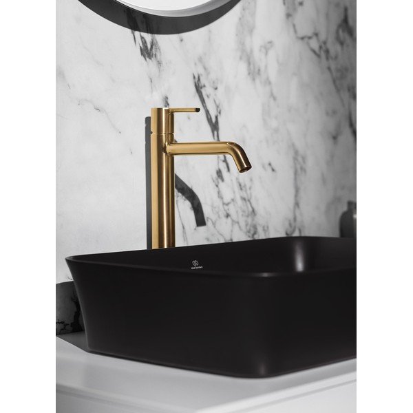 Sijajno črn keramičen umivalnik 55x38 cm Ipalyss – Ideal Standard-image-1