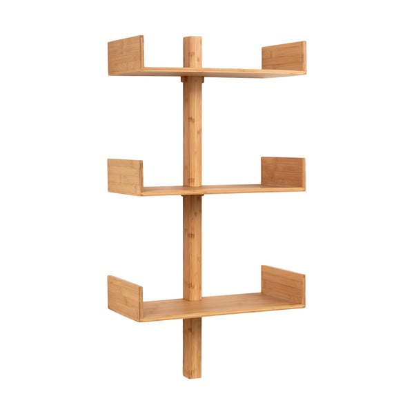 Večnivojska bambusova polica v naravni barvi 50 cm Villa – House Nordic-image-1