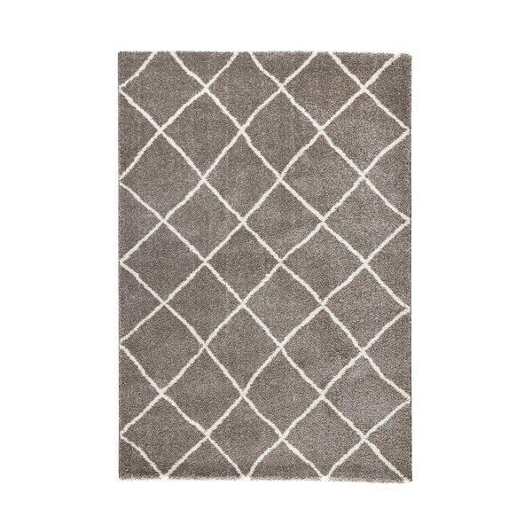 Rjava preproga Mint Rugs Grid, 200 x 290 cm