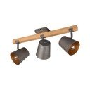 Točkovno svetilo v temno sivi in naravni barvi14x54 cm Bell – Trio