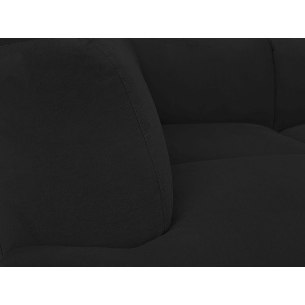 Črna kotna zofa Windsor & Co Sofas Orion, levi kot-image-4