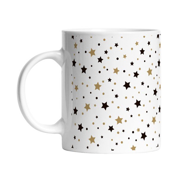 Bela keramična skodelica z božičnim motivom 330 ml – Butter Kings-image-1