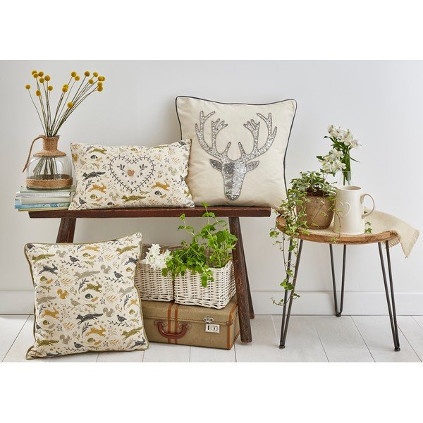 Bombažen okrasni vzglavnik Cooksmart® Woodland, 45 x 45 cm-image-1