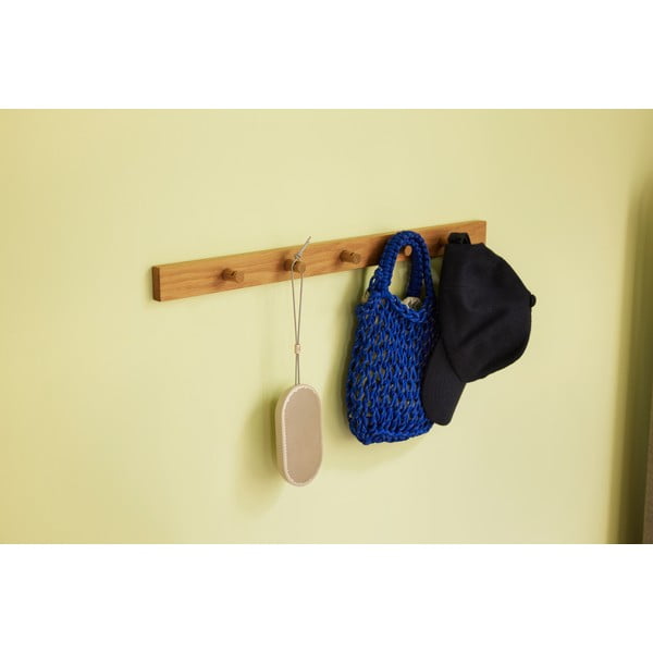 Stenski obešalnik v hrastovem dekorju 60 cm Cosplay – Hübsch-image-3