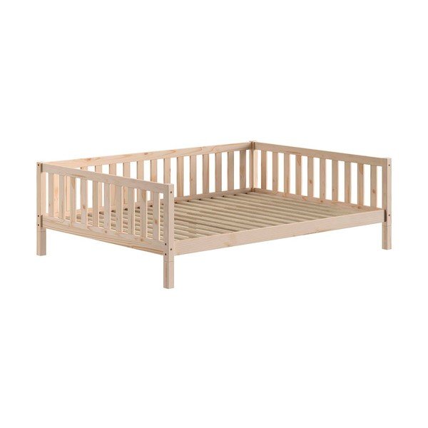 Otroška postelja iz masivnega bora z letvenim dnom 140x200 cm v naravni barvi Dallas – Vipack