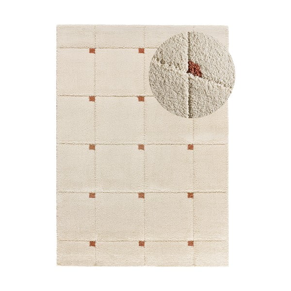 Opečnato oranžno-kremno bela preproga 160x230 cm Brenda – Universal