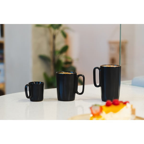 Črne lončene skodelice v kompletu 2 ks 250 ml Fuori – Vialli Design-image-1